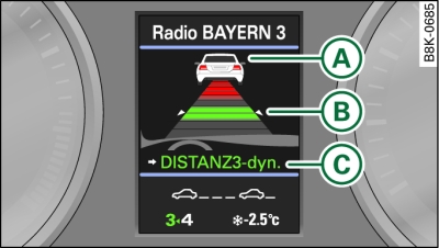 Quadro strumenti: indicazione sul display